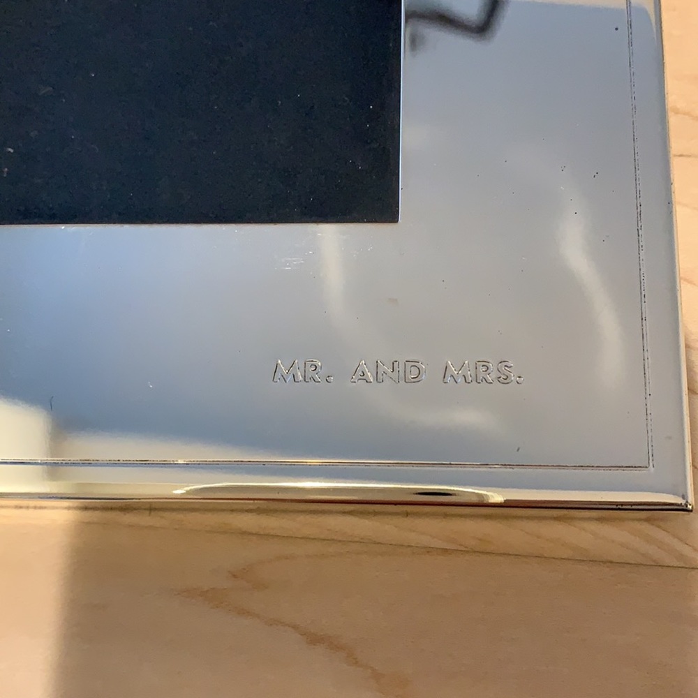 Large Kate Spade “Mr. & Mrs” Frame